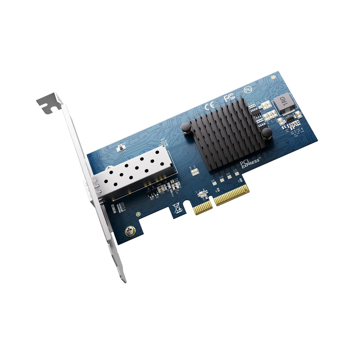  HP 10G-1S(1xSFP+) 10 Gbps PCIe network card low-profile bracket — product photo