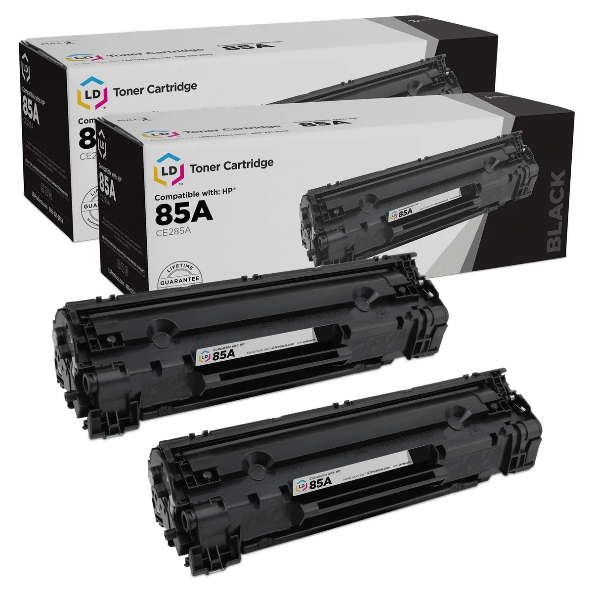 LD Products LD Products 85A CE285A Black Toner Cartridge 2-Pack — product photo