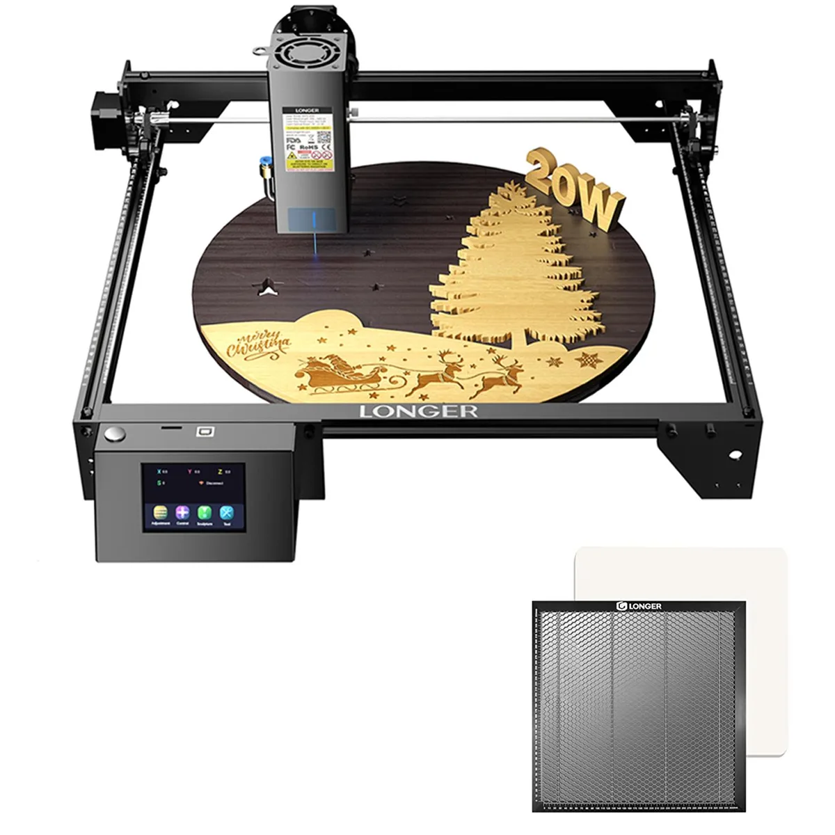 LONGER LONGER RAY5 20W Laser Engraver with Honeycomb Table 400mm — product photo