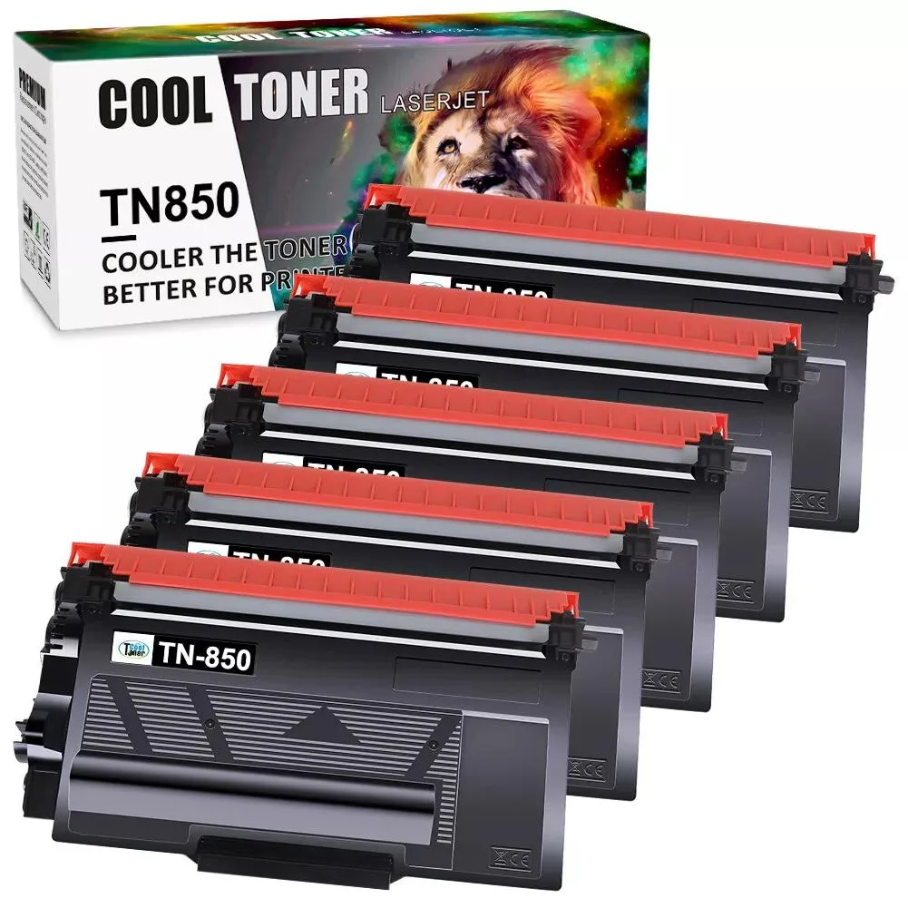 Cool Toner Cool Toner TN850 TN-850 Black Toner Cartridge 5 Pack — product photo