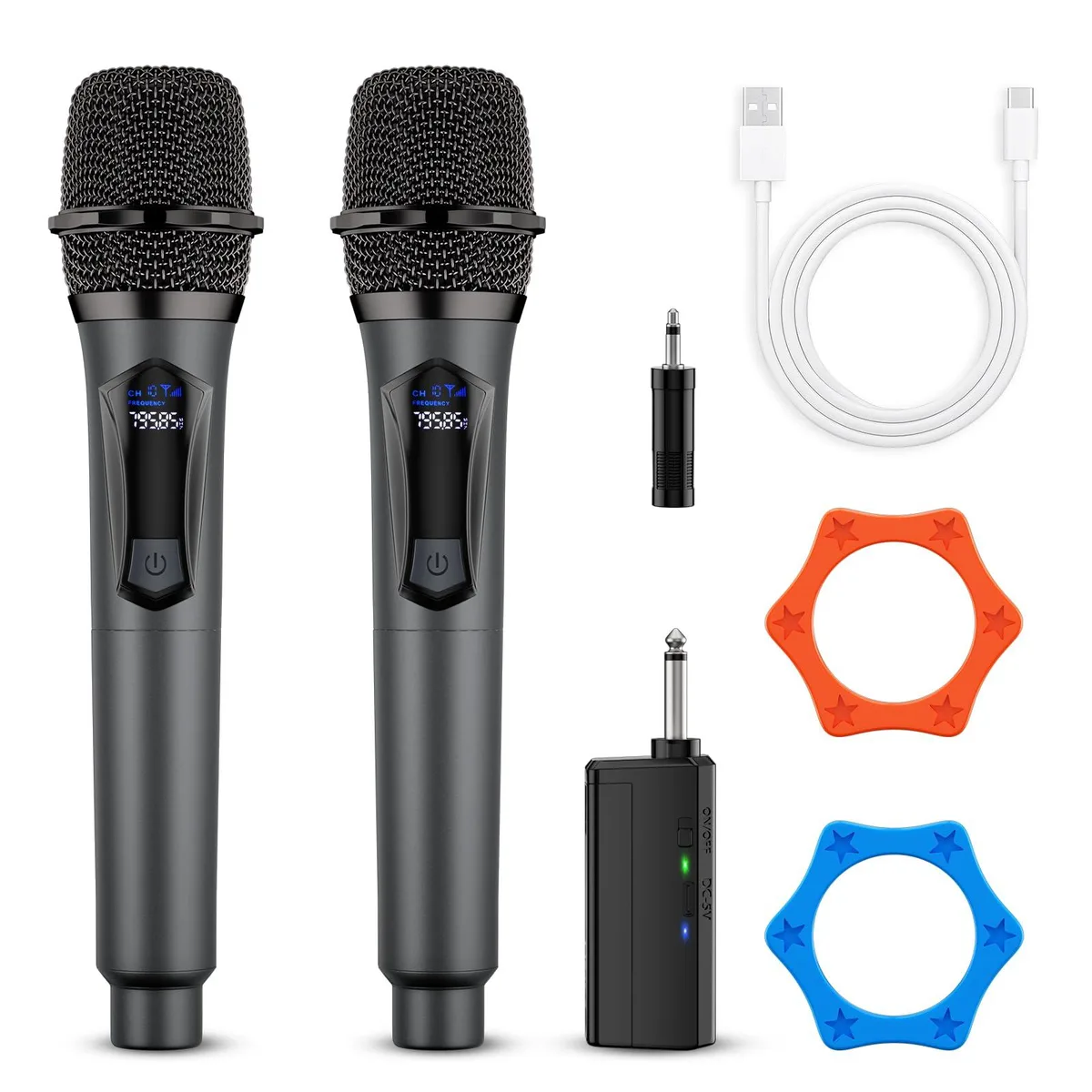  AURGIC HM01 Dual Handheld Wireless Microphone System — product photo