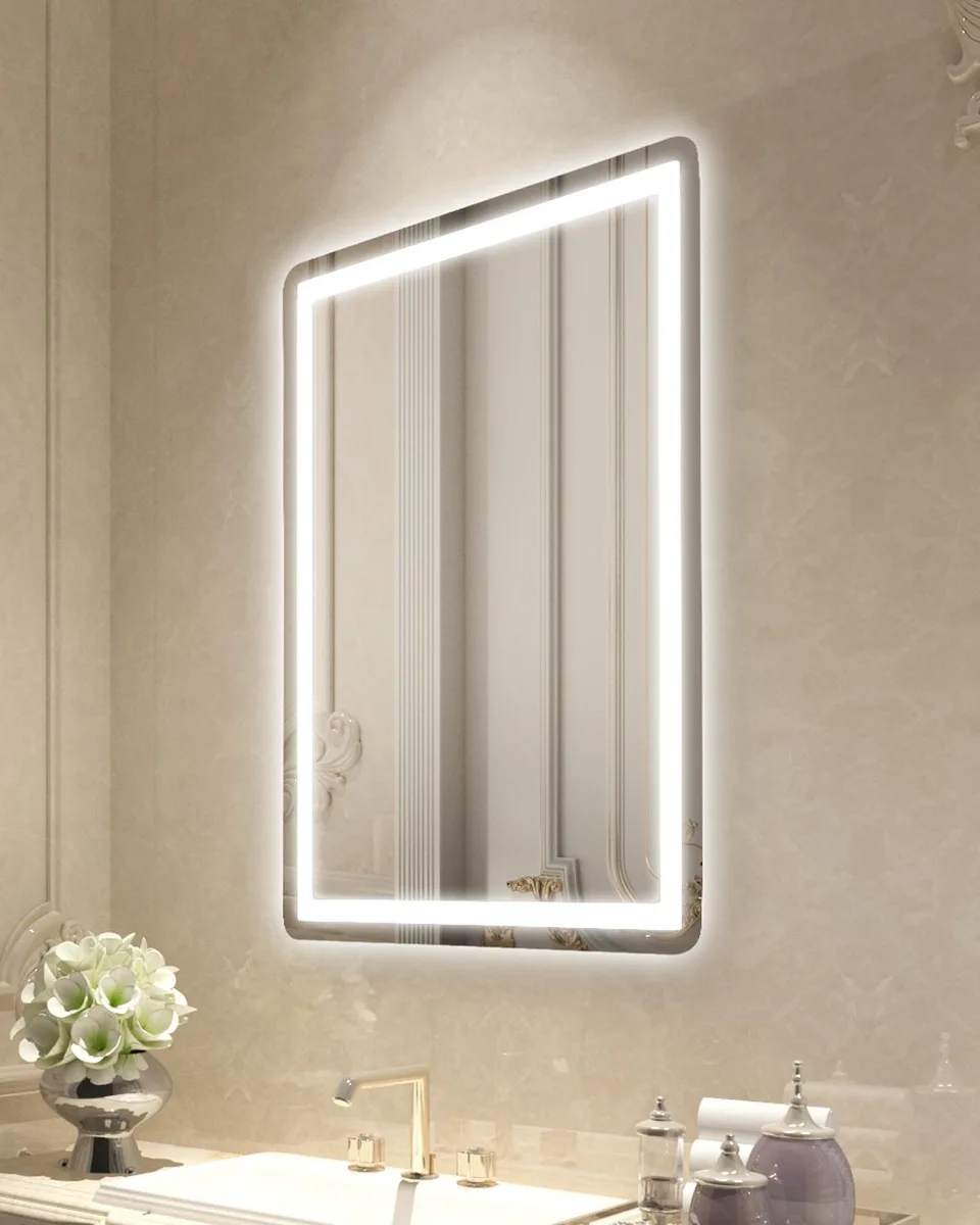 VEVOR VEVOR LED Bathroom Mirror 24 x 32 in Frontlit Backlit Anti-Fog — product photo