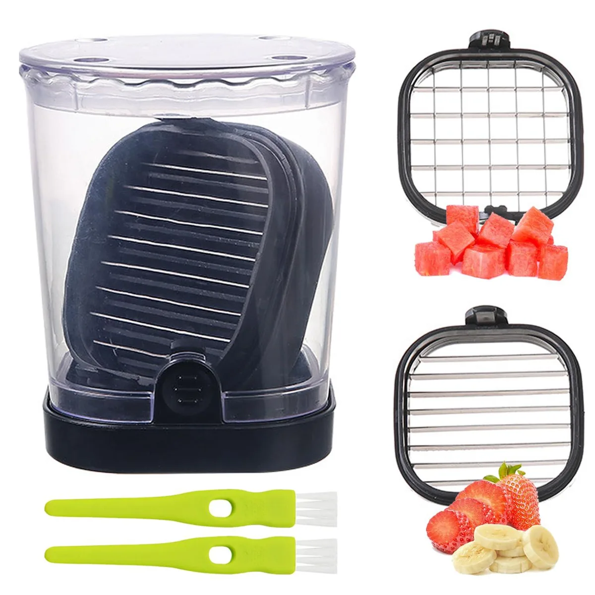  ERHIRY PHOYEN Detachable Fruit Slicer 2-in-1 Stainless Steel — product photo