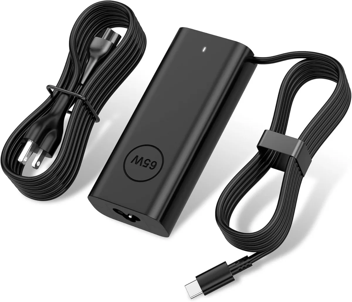  2-Power SM65CL-01 65W 45W USB-C laptop charger Dell Latitude 5530 5440 7440 3540 3440 XPS 13 Chromebook 3110 — product photo