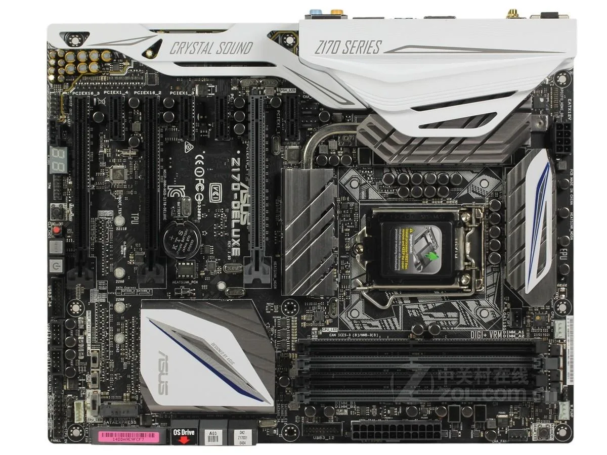 ASUS ASUS Z170-DELUXE Intel motherboard LGA 1151 64GB DDR4 ATX — product photo