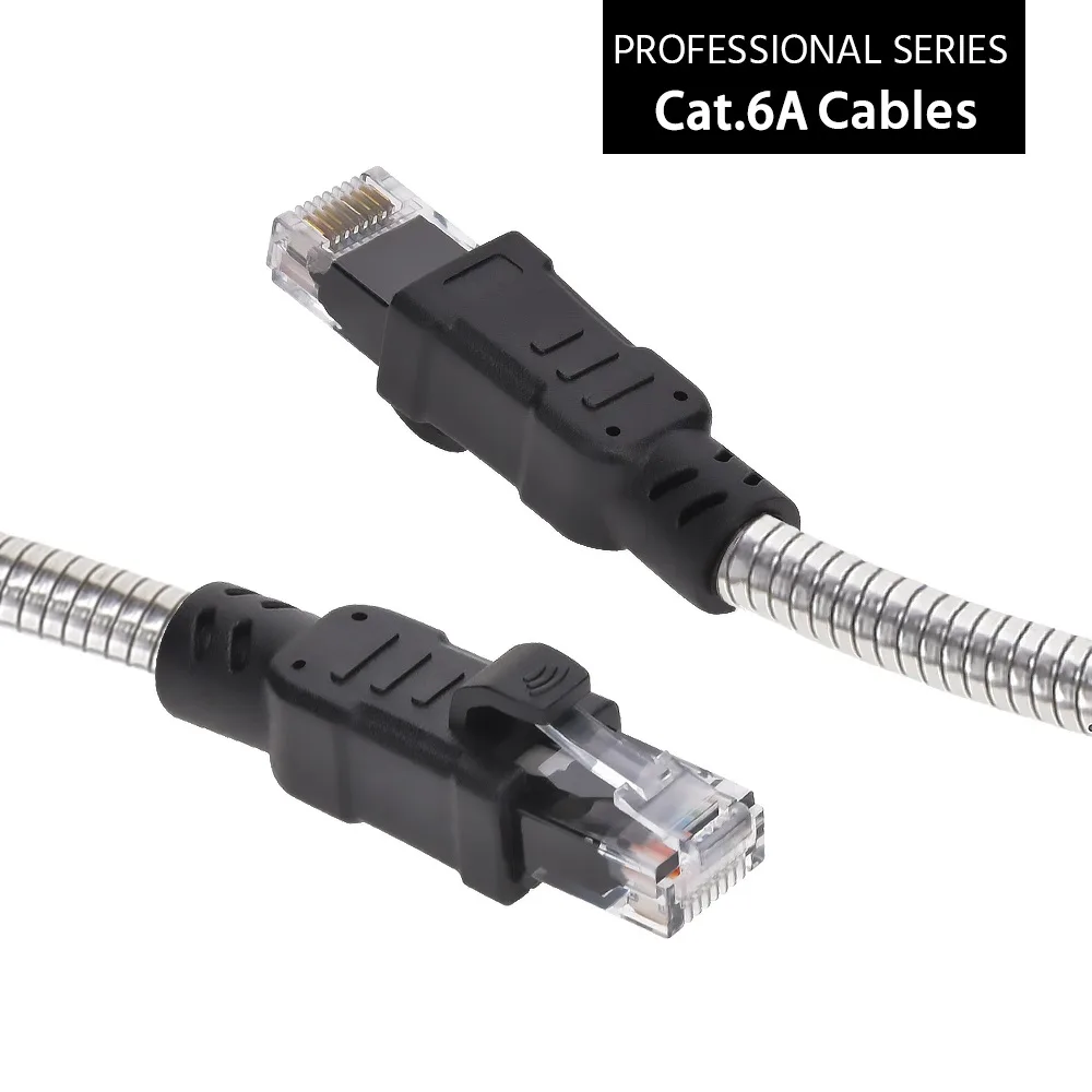Nippon Labs Nippon Labs 60CAT6A-25-24AM 25 ft Cat6A armored network ethernet cable 24 AWG — product photo