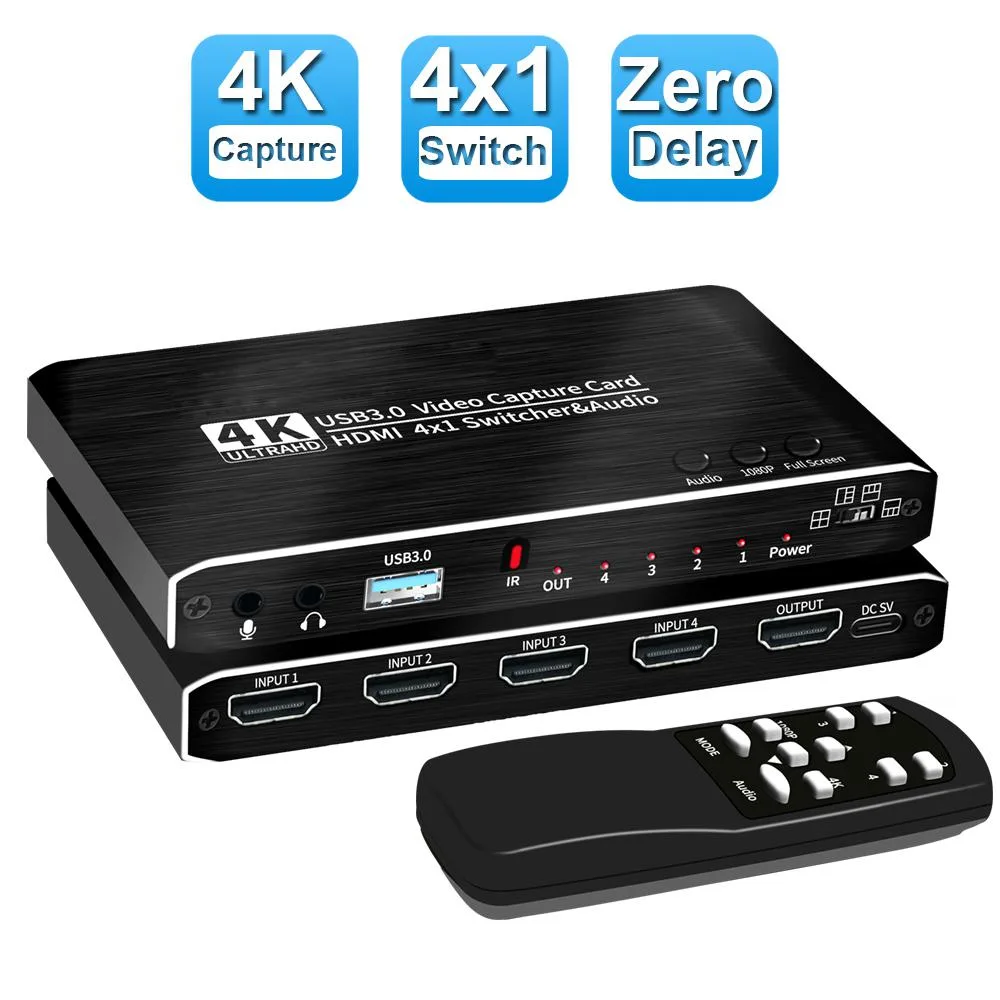 ESTONE ESTONE OZC7 4×1 4K@30Hz Video Capturing Device — product photo