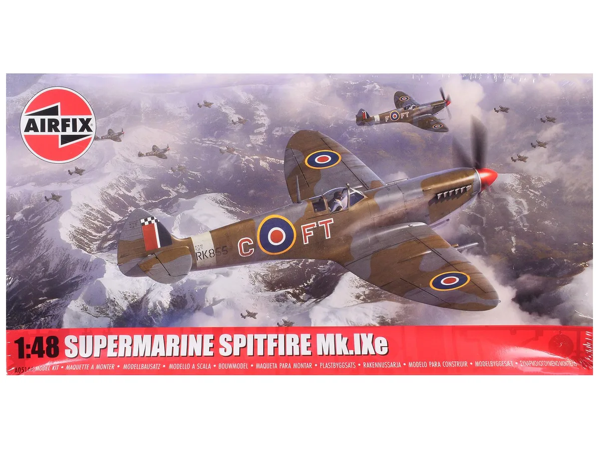 Airfix Airfix Supermarine Spitfire Mk.IXe 1/48 Level 2 Kit 124 Parts — product photo
