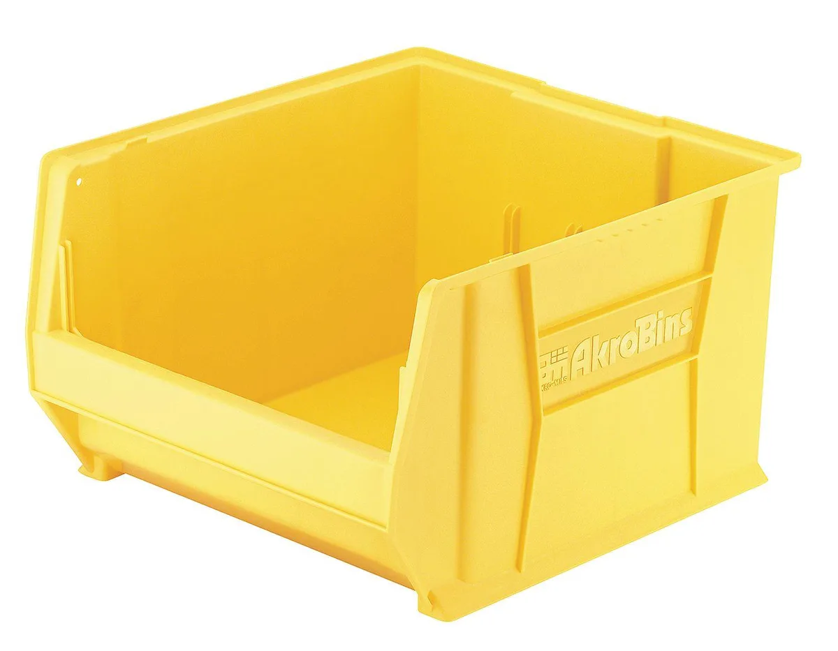 Akro-Mils Akro-Mils 30289YELLO Yellow Storage Bin 12 in H 18 1/4 in W 23 7/8 in L — product photo