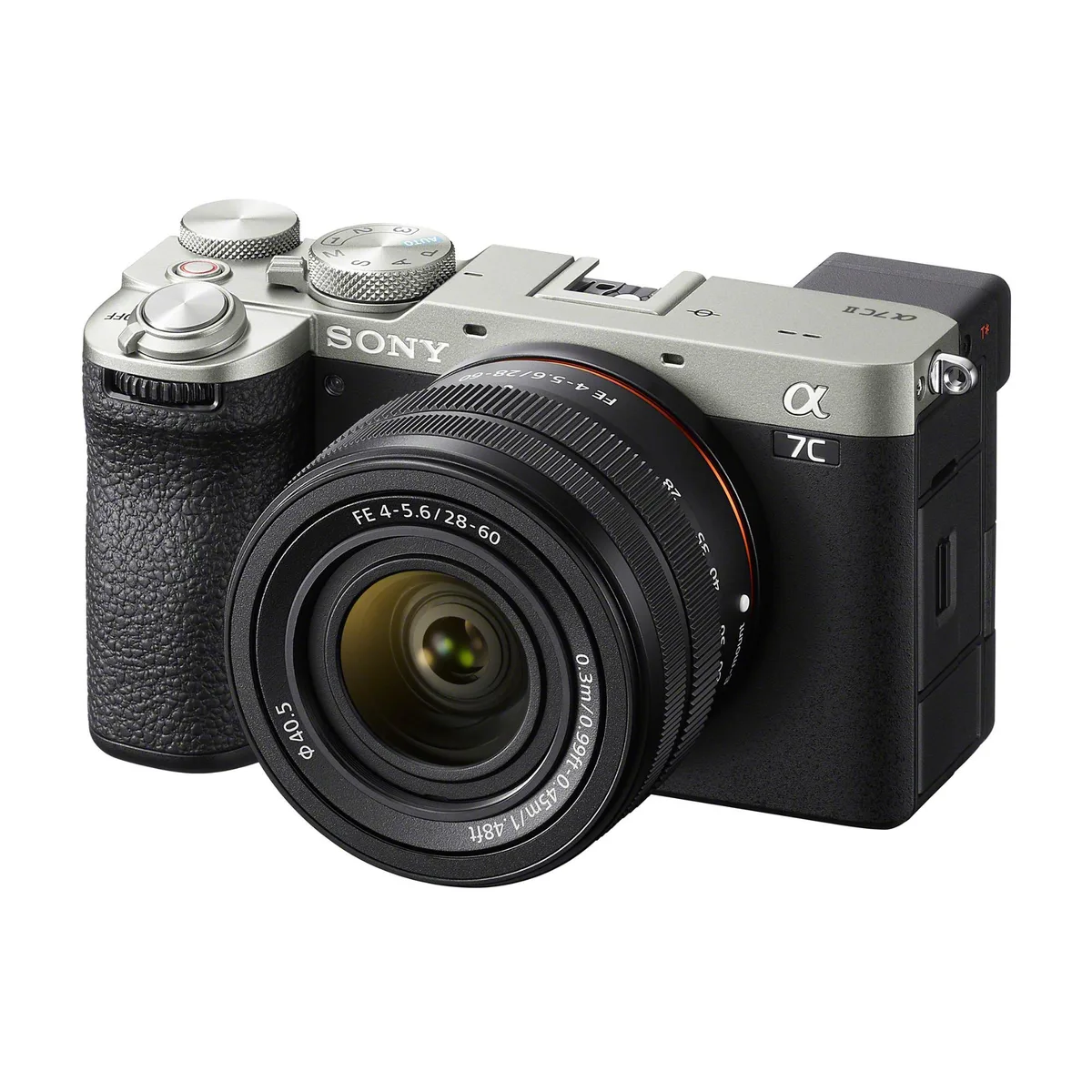 Sony Sony Alpha a7C II 33MP Full-Frame Compact Mirrorless Camera with FE 28-60mm f/4-5.6 Lens, Silver — product photo