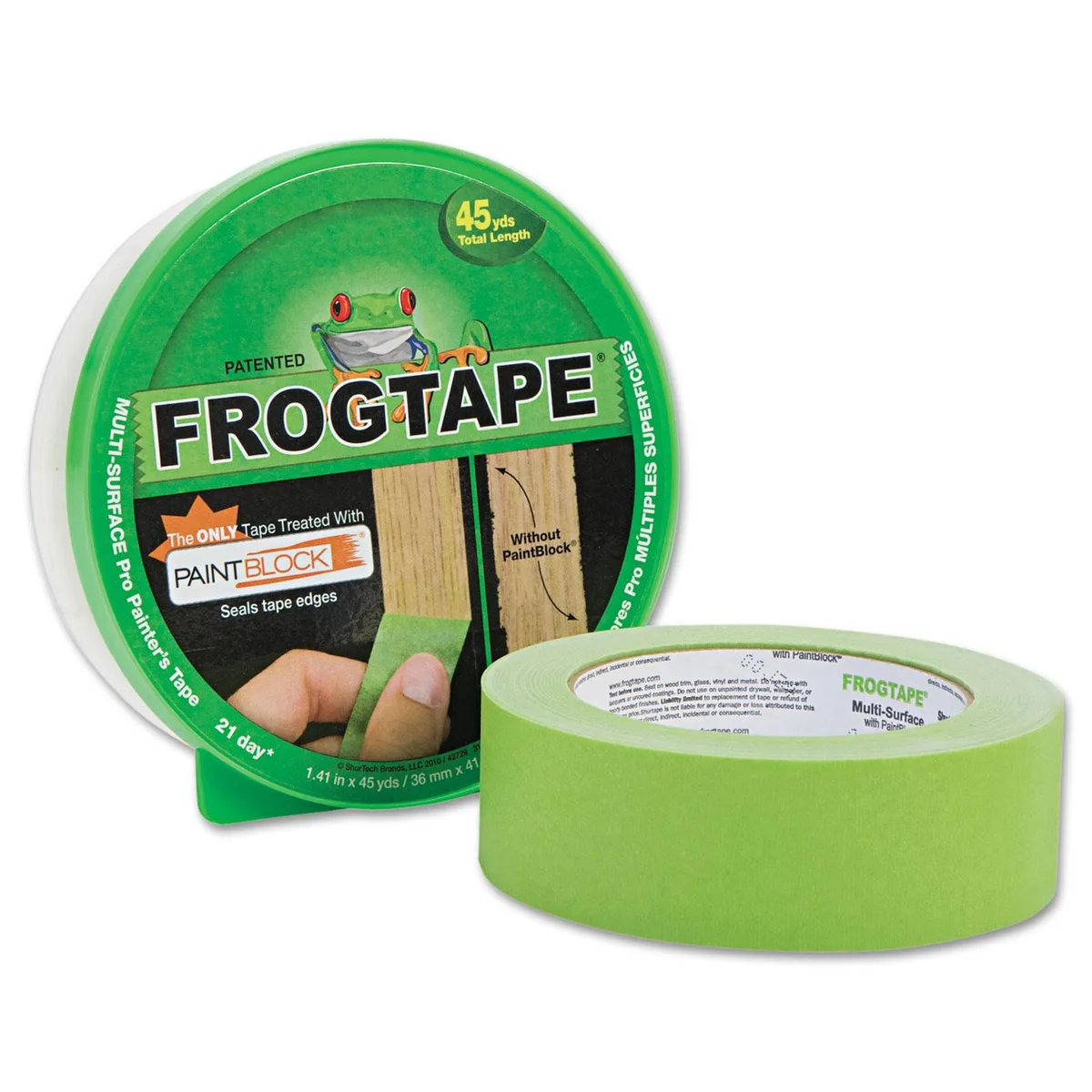 Duck Duck 1396747 FrogTape Green Masking Tape 1.41" x 45 yds — product photo