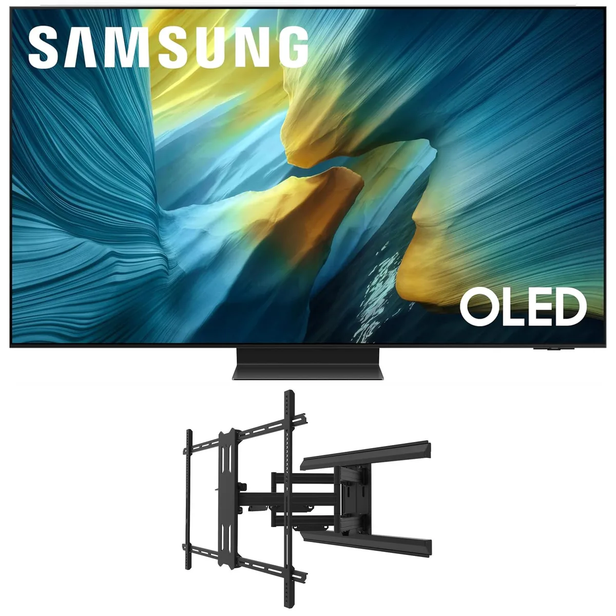 SAMSUNG SAMSUNG QN83S95FAEXZA 83 Inch OLED TV with Kanto PMX800 Mount — product photo