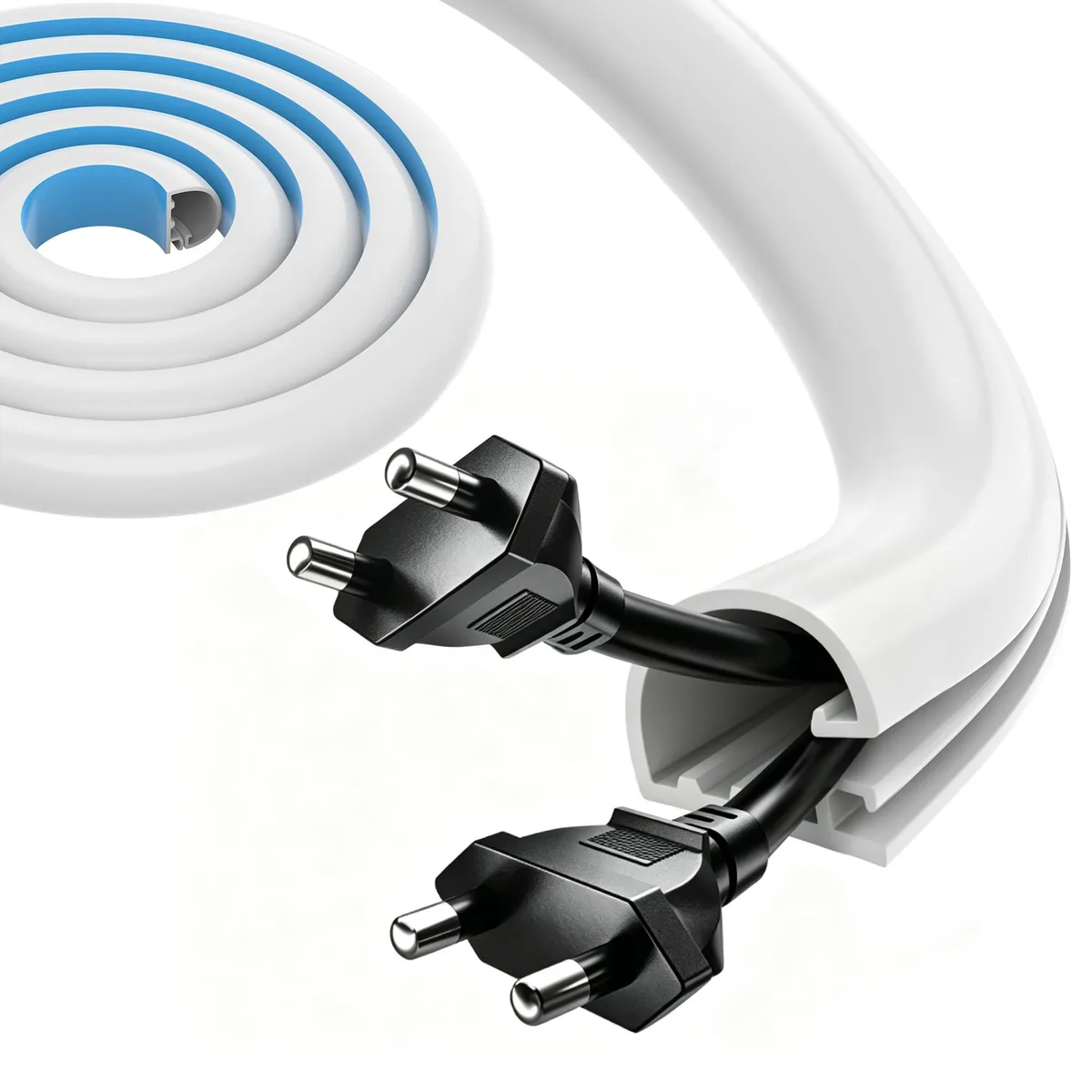  GroTheory 39" Self-Adhesive Silicone Cord Cover White — product photo