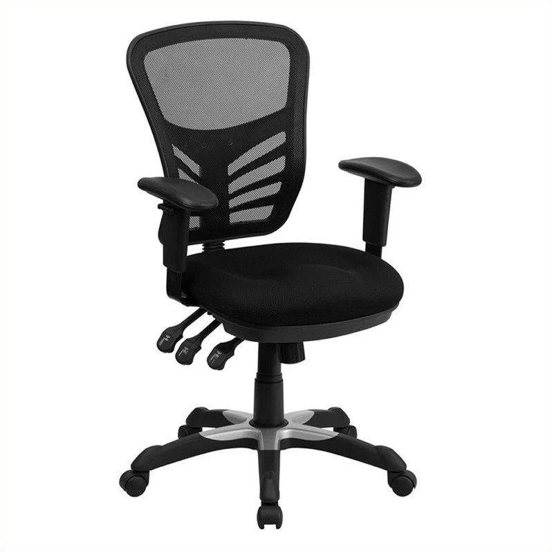 Flash Furniture Flash Furniture HL-0001-GG Mid-Back Black Mesh Office Chair — product photo