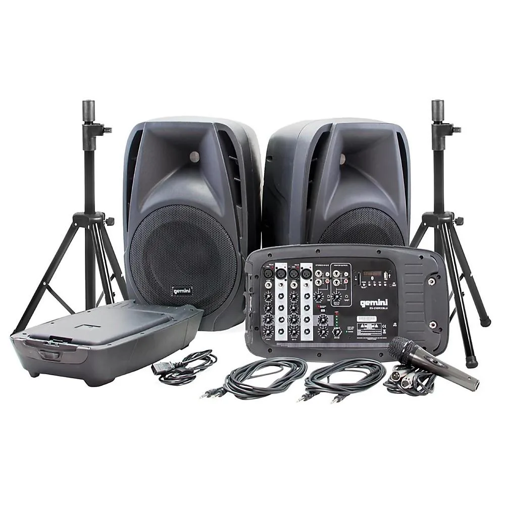 Gemini Gemini ES-210MXBLU-ST 10-inch 600W live sound amplifier — product photo