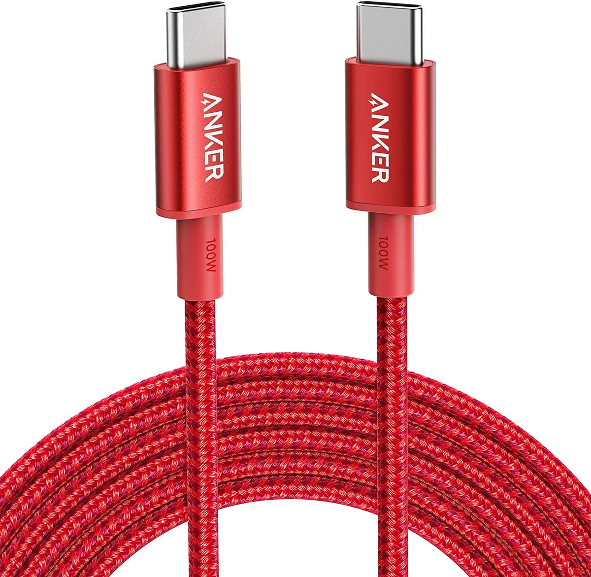 Anker Anker USB-C to USB-C 100W 10ft Cable Red — product photo