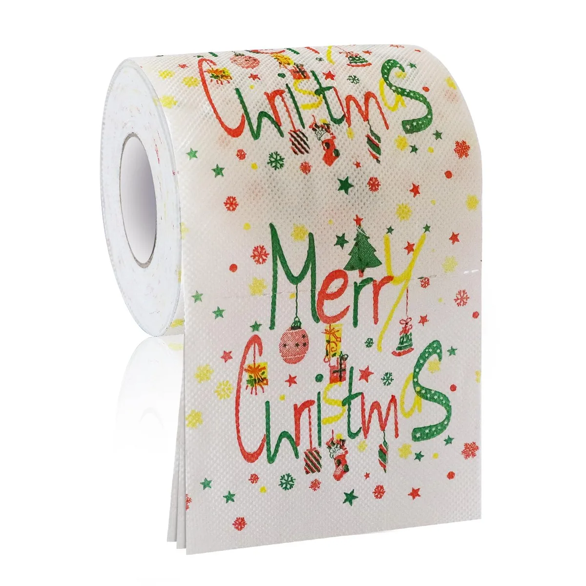 Funny Christmas Toilet Paper Roll 250 sheets 10x10cm — product photo