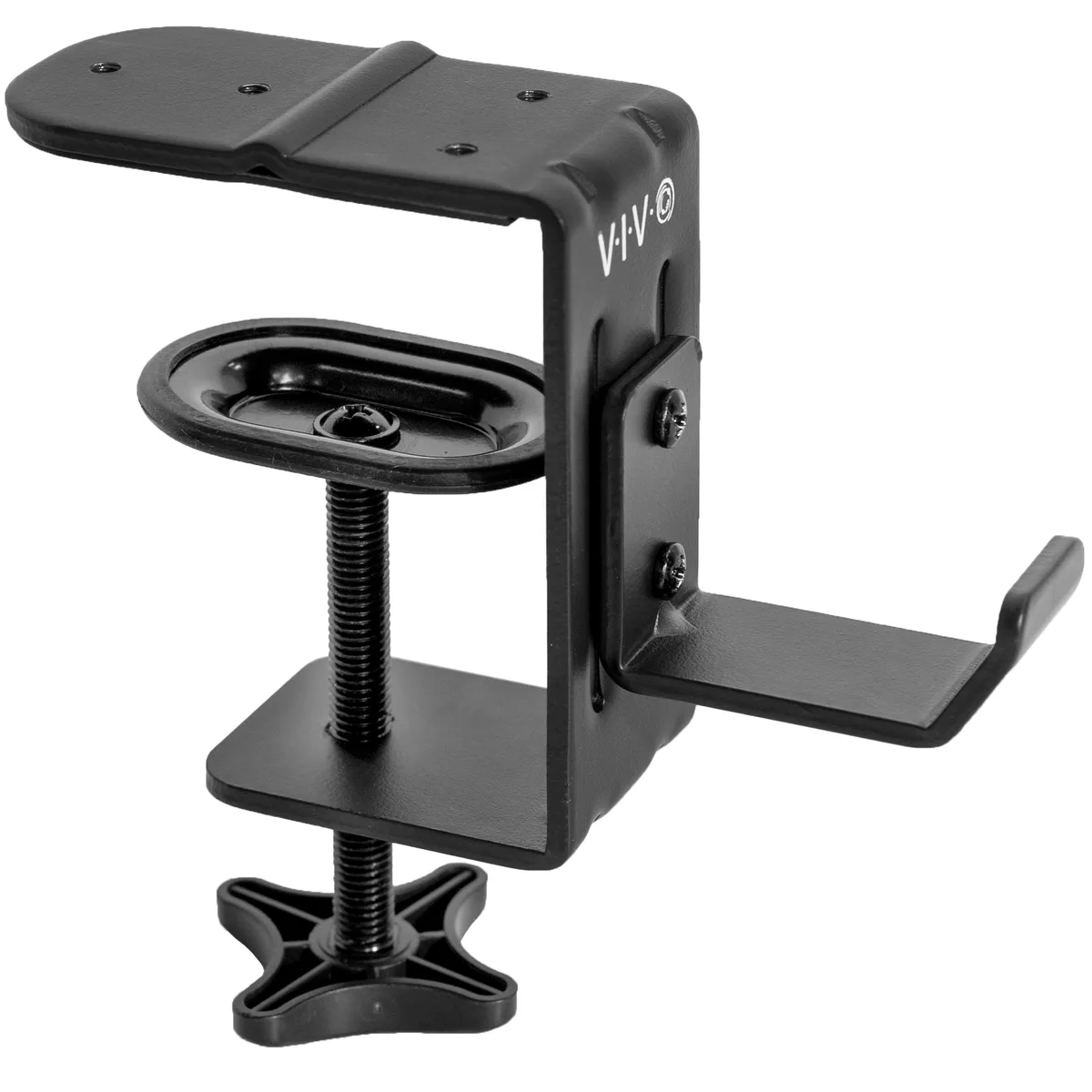 VIVO VIVO Black Metal Clamp-on Desk Hook Leg Clamp accessory — product photo