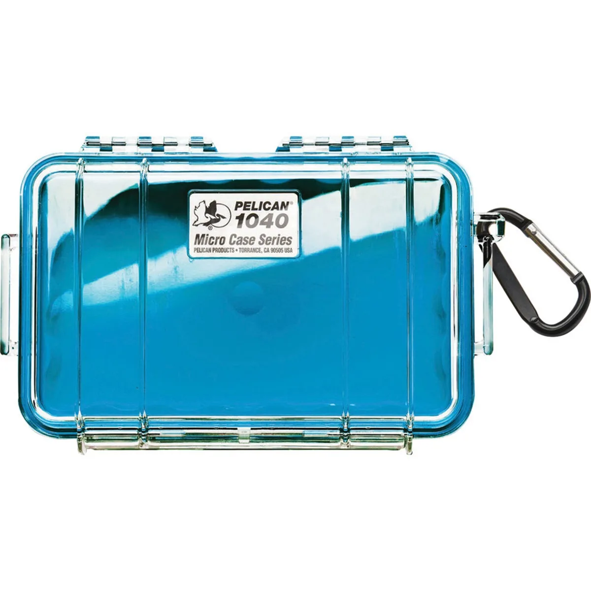 Pelican Products, Inc. Pelican 1040 Watertight Hard Micro Case Clear Blue camera accessory — product photo