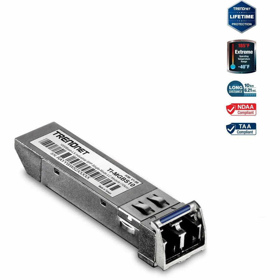 TRENDnet TRENDnet TI-MGBS10 10km 1.25Gbps SFP transceiver — product photo