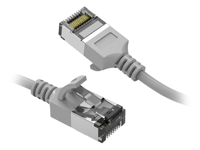 Nippon Labs Nippon Labs 60CAT8-1-30GY 1 ft Cat8 U/FTP Slim network ethernet cable Gray 30AWG — product photo