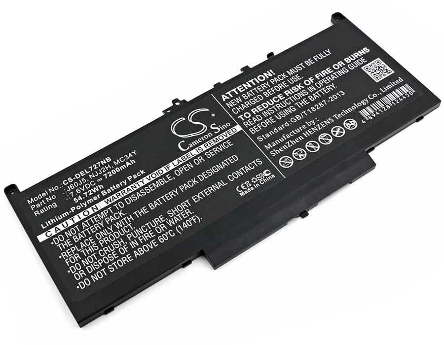 Cameron & Co Cameron & Co DS-CS-DEL727NB laptop battery 7.6V 7200mAh 54.72Wh Li-Polymer black — product photo