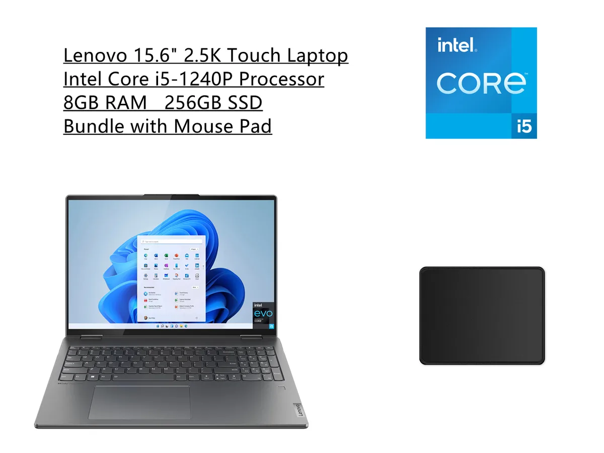 Lenovo Lenovo Yoga 7i 2-in-1 15.6" 2.5K Touch i5-1240P 8GB 256GB Gray — product photo