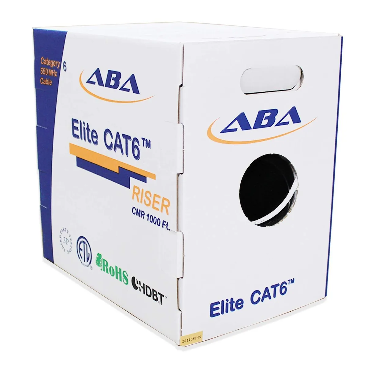 Infinity Cable Products Infinity Cable Products Cat6 Riser CMR 1000ft White UTP 23AWG 550MHz 2 in 1 accessory — product photo