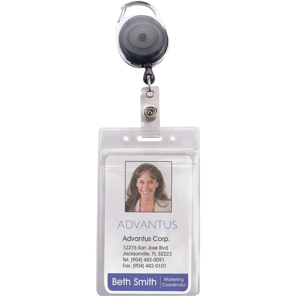 Advantus Advantus 91129 badge reel holder combo pack 10 pack — product photo