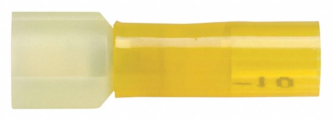 Velvac Velvac 37487 male disconnect yellow 12-10 AWG industrial wire — product photo
