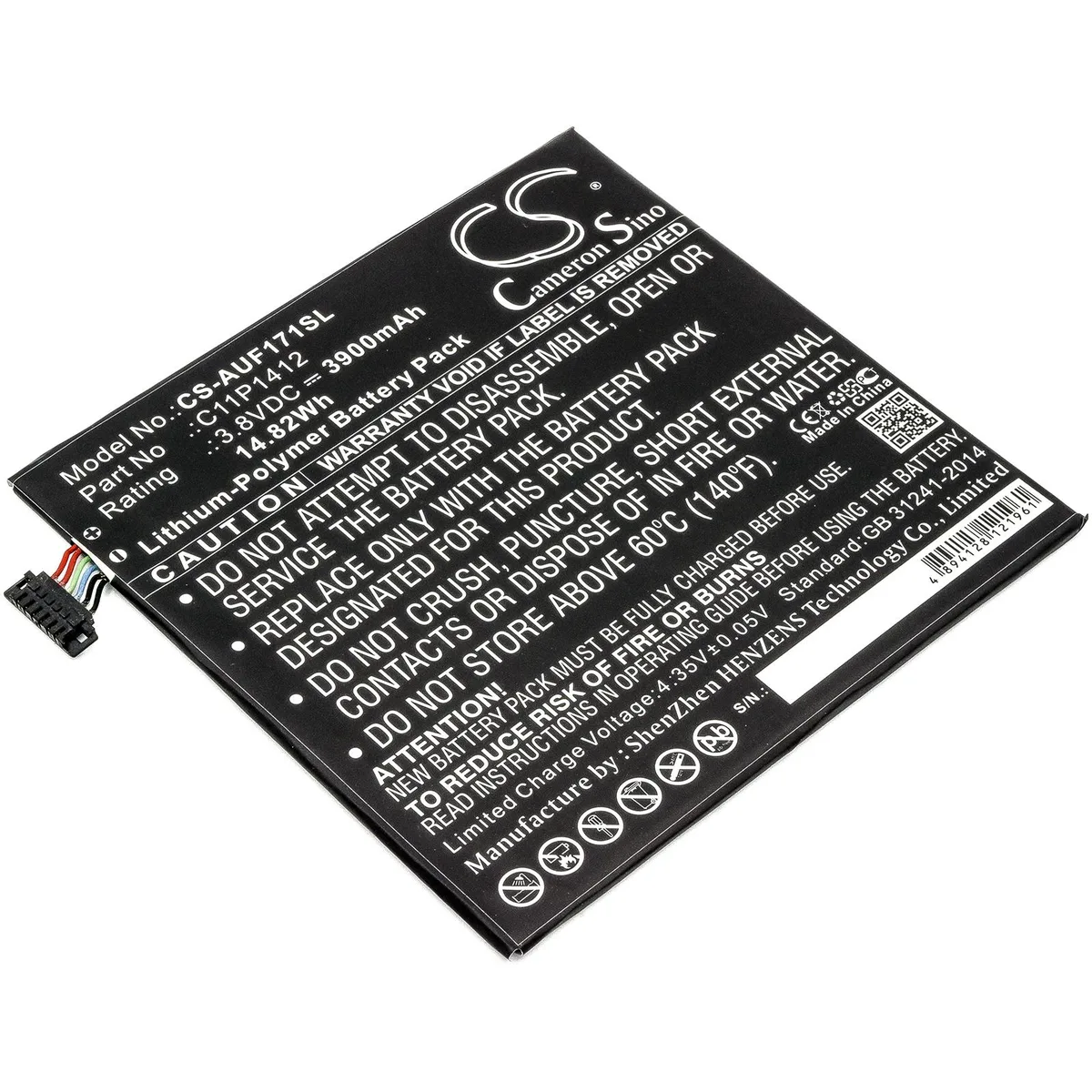 Cameron &amp; Co Cameron &amp; Co DS-CS-AUF171SL 3.9 Ah Li-Polymer Battery — product photo