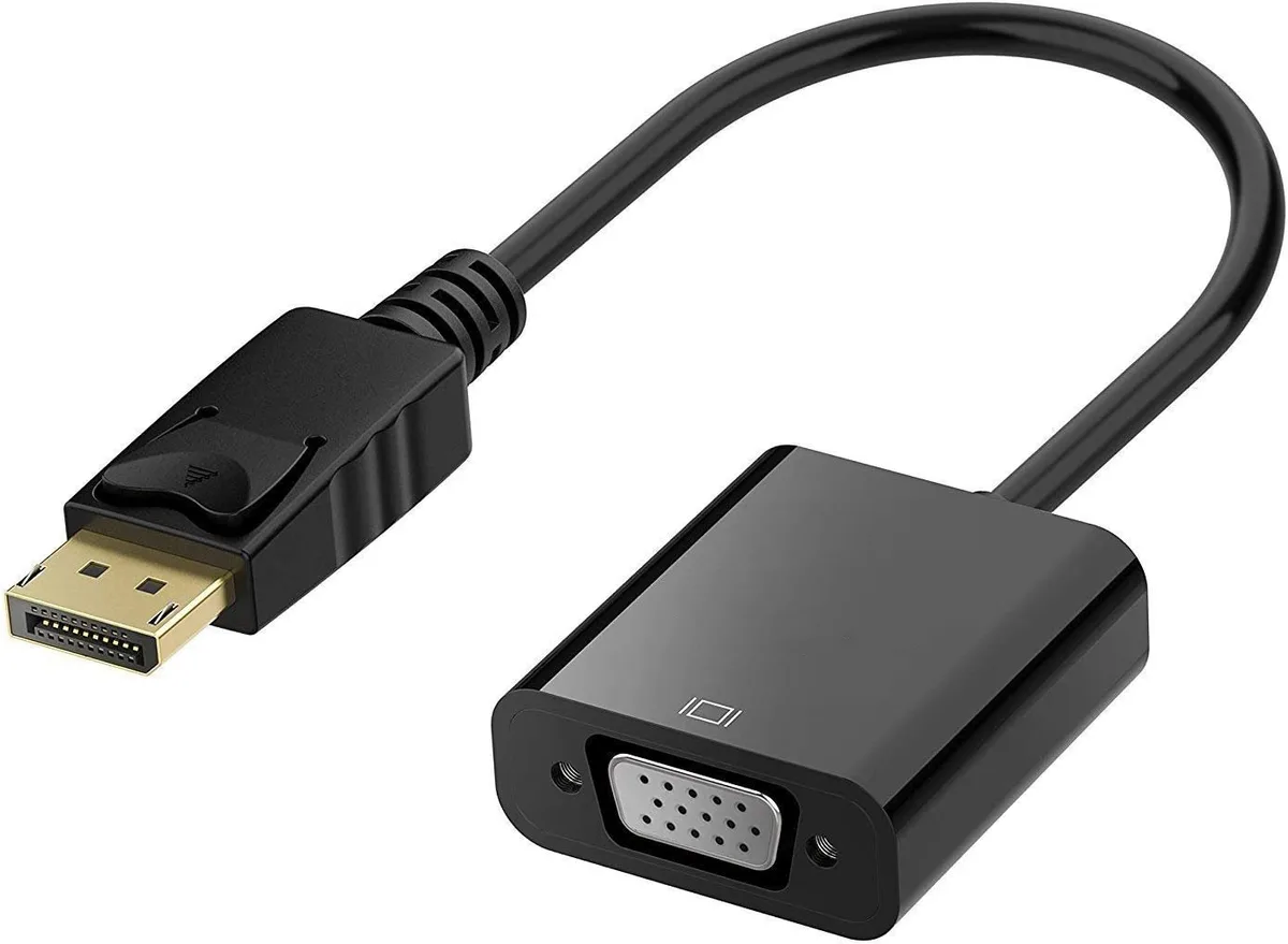 aibileec aibileec DisplayPort to VGA adapter 1920x1080@60Hz black — product photo