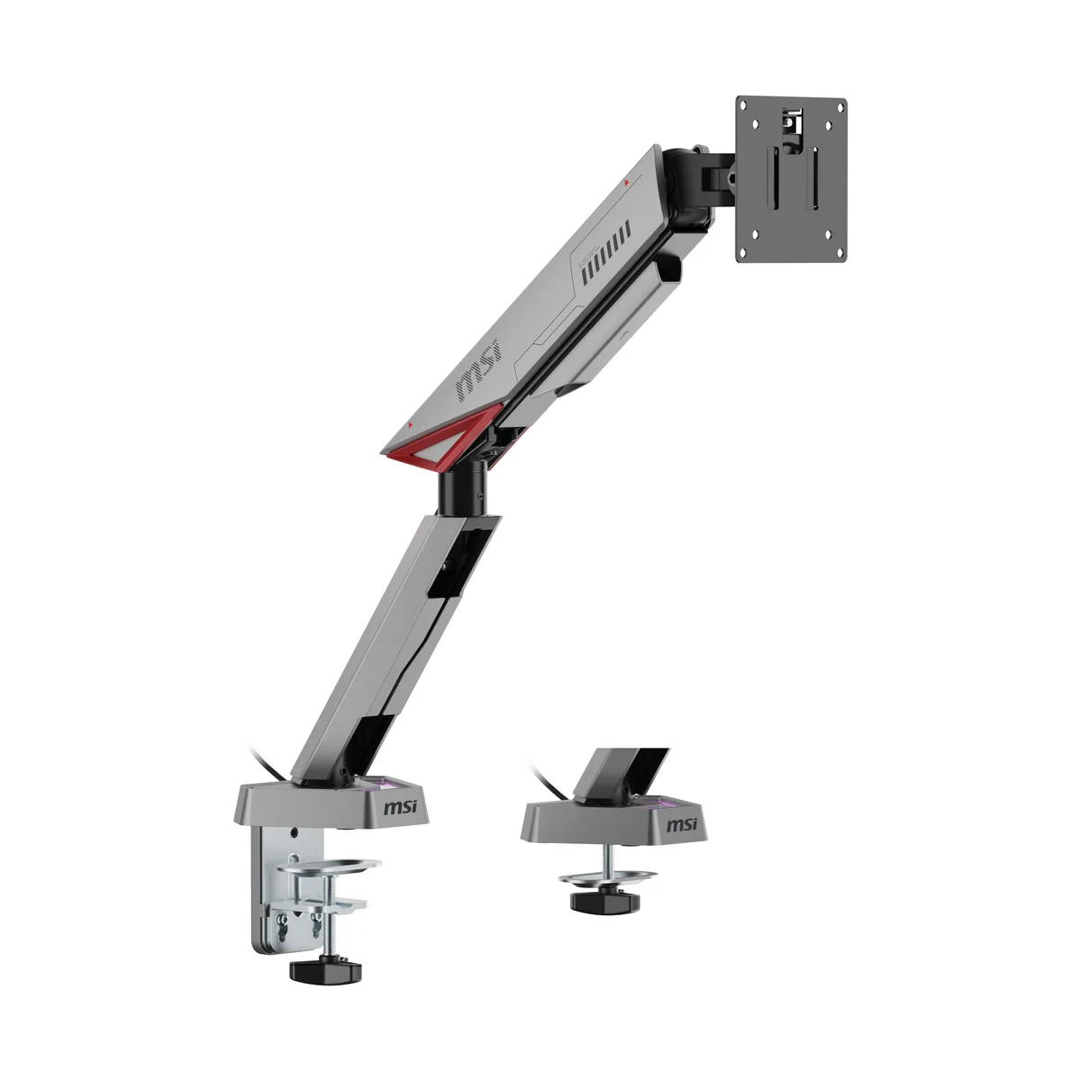 MSI MSI MPG MT161R Single Monitor Arm 16 kg VESA 75 100 Clamp Grommet Iron Gray — product photo