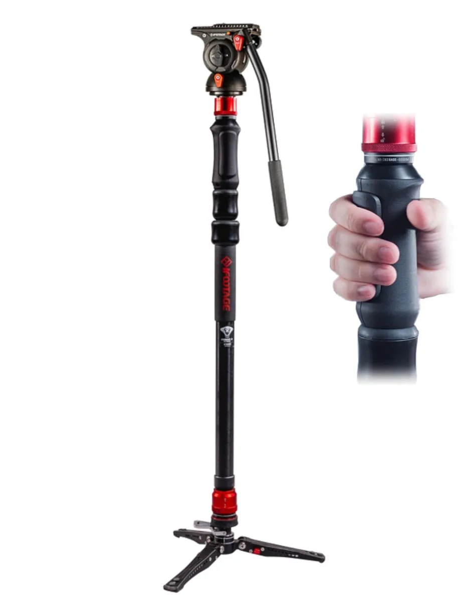 iFootage iFootage Cobra 3 Strike Monopod with Fluid Head K5S 2 in 1 accessory — product photo