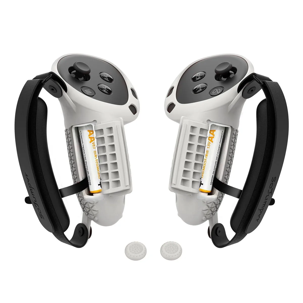  Controller Grips Meta Quest 3S/Quest 3 Hand Strap Battery Opening White-Gray — product photo