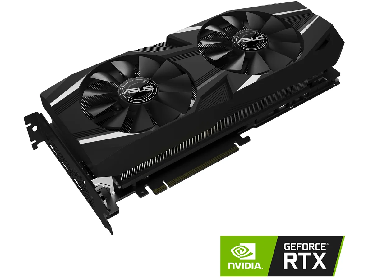 ASUS ASUS DUAL-RTX2080-O8G GeForce RTX 2080 8GB GDDR6 graphics card — product photo