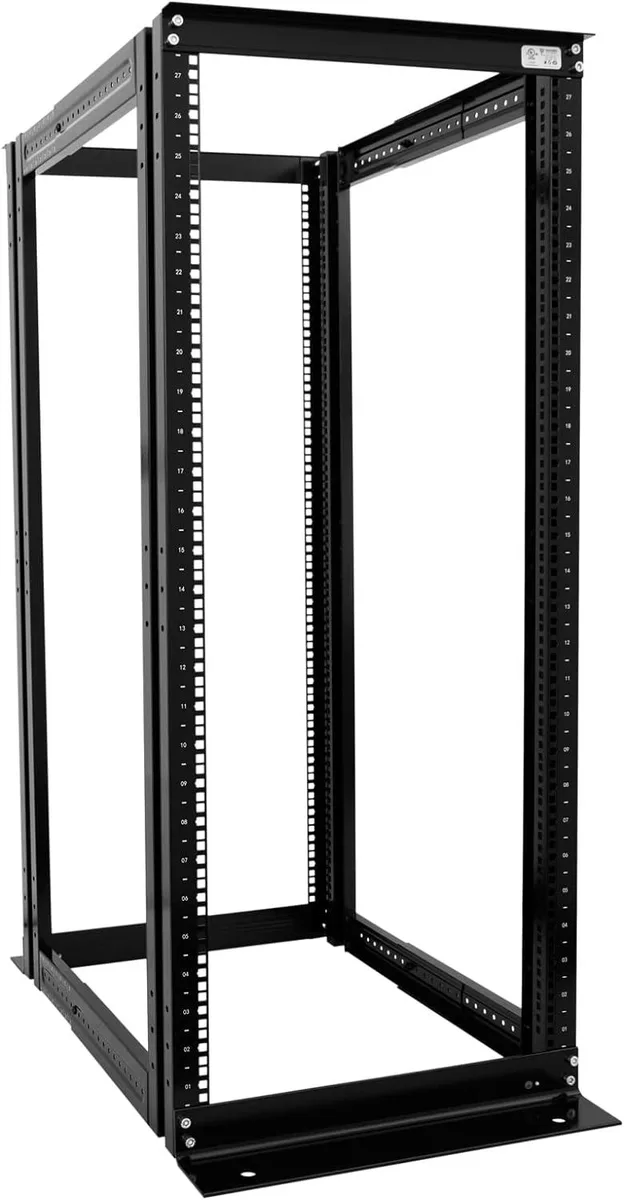 Raising Electronics, Inc Raising Electronics, Inc 27U 4-Post Open Server Rack 19" Adjustable 24-35" Aluminum 750LB — product photo