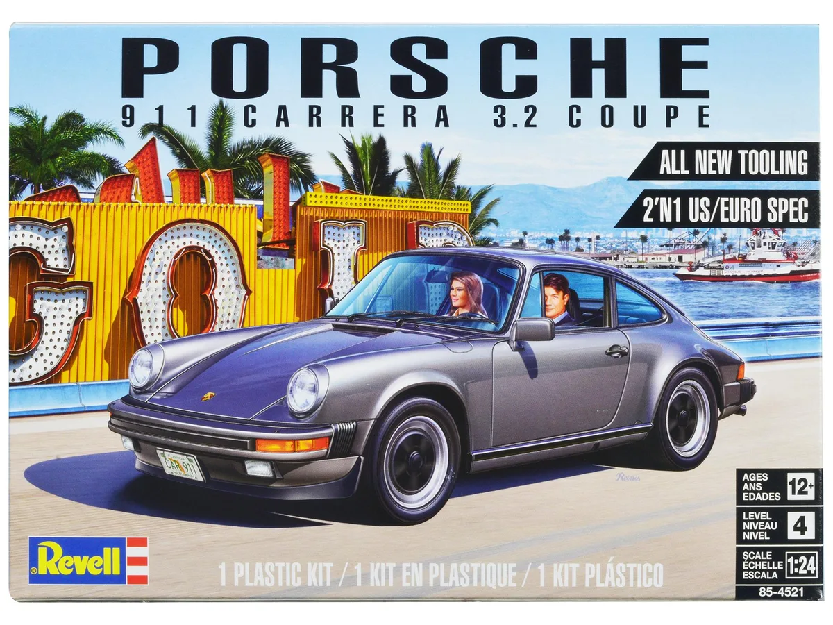 Revell Revell Porsche 911 Carrera 3.2 Coupe 2-in-1 Kit 1/24 Scale Hobby Collectible — product photo