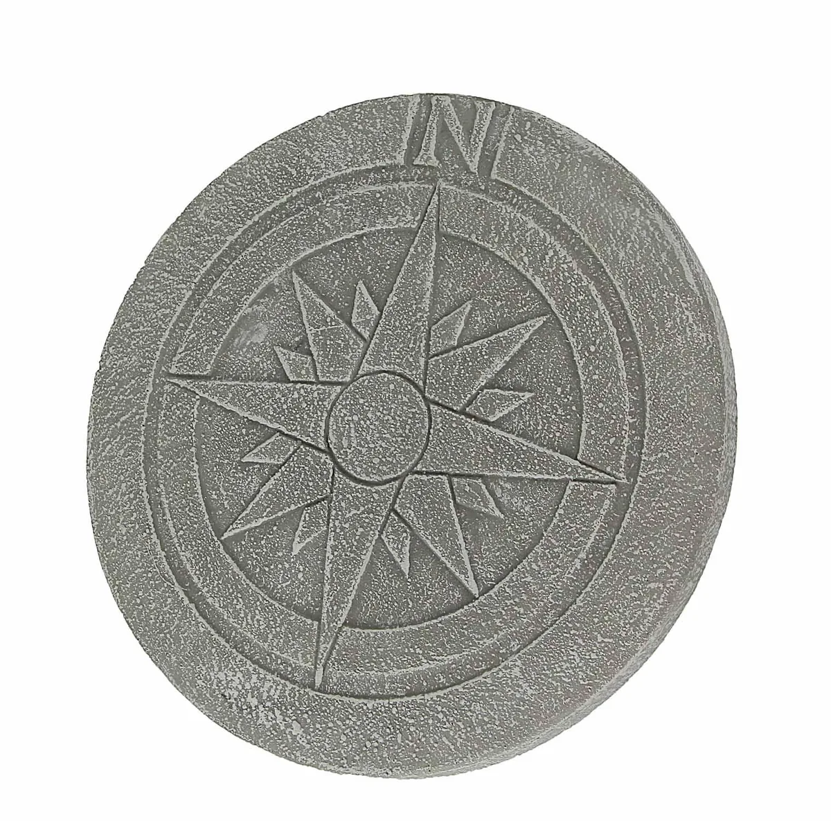 House Parts, Inc. House Parts, Inc. Compass Rose Stepping Stone 10.25 Inch Round Natural Grey — product photo