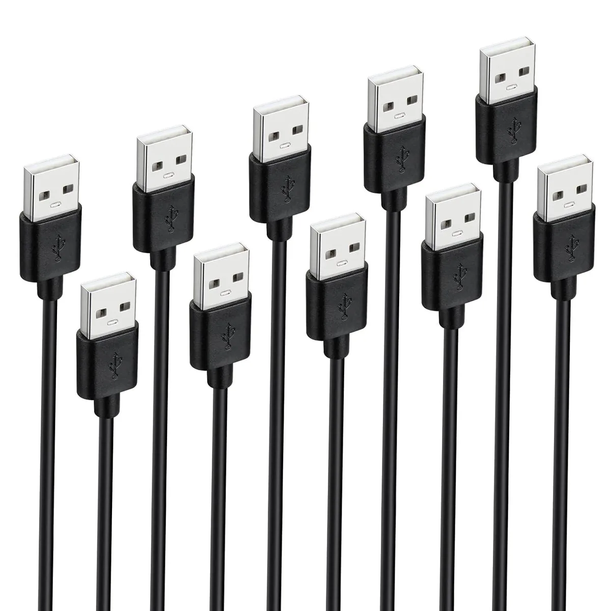 Kootion Kootion USB 2.0 A-to-A Male Cable 3 ft 5-Pack — product photo