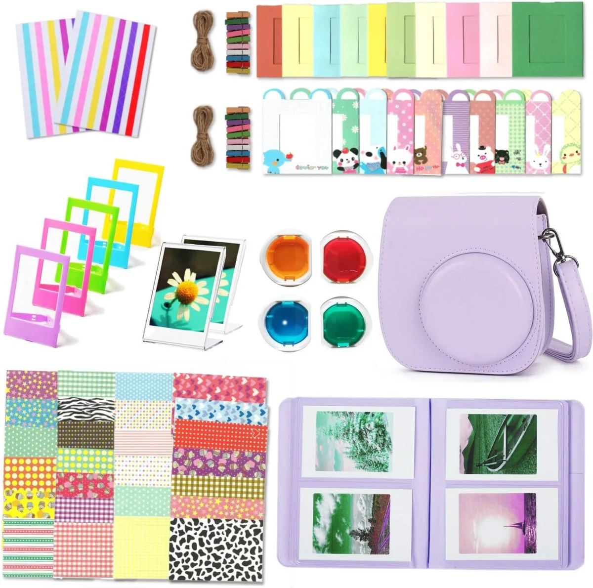 Werleo Werleo Instant Camera Accessories Kit Purple Grape 64-Photo Album 40 Stickers 16 Pages 10 Frames 11 Compatible — product photo