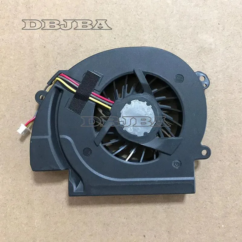 Black laptop CPU cooling fan assembly with plastic housing and wire connector