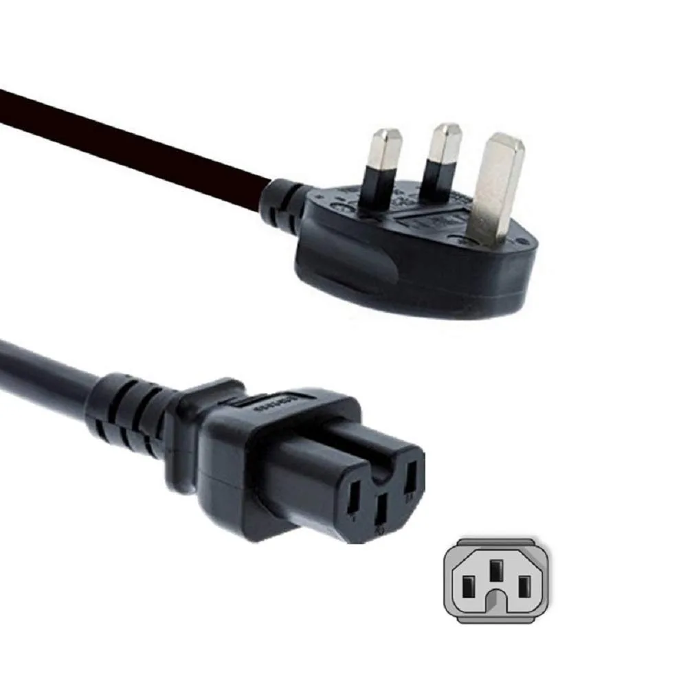 TeKit TeKit BS1363-C15 UK to C15 6ft Pink computer power extension cord — product photo