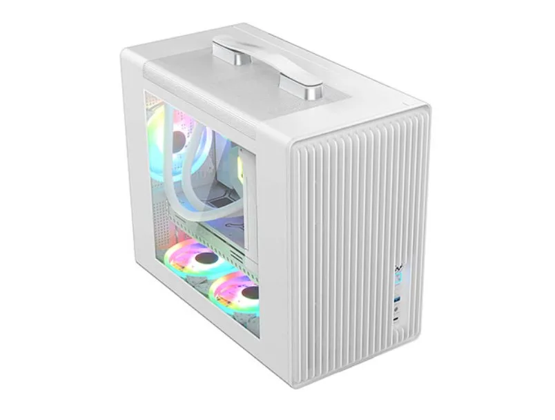 BGears BGears BG30149 Micro ATX PC Case White Steel Tempered Glass 165mm — product photo
