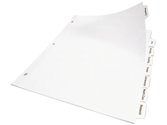Avery Avery 11556 Clear Label Dividers, 5 Tabs, 50 Sets — product photo