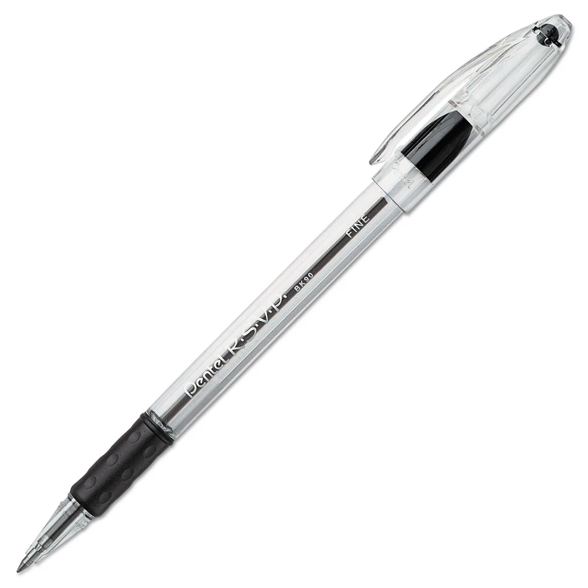Pentel of America, Ltd. Pentel R.S.V.P. Stick Ballpoint Pen .7mm Black Ink 24 Pack — product photo