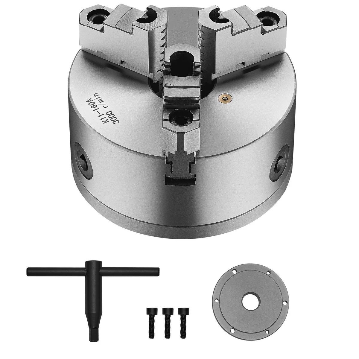 VEVOR VEVOR 3-Jaw Lathe Chuck 160 mm 1-1/2-8 Backing Plate — product photo