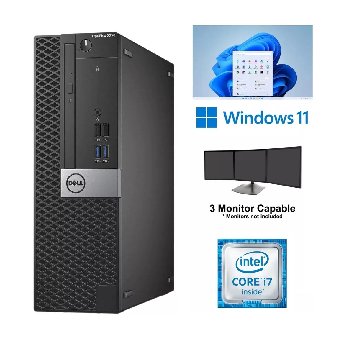 DELL DELL OptiPlex 5050 SFF desktop PC Intel Core i7-7700 16GB 512GB SSD — product photo