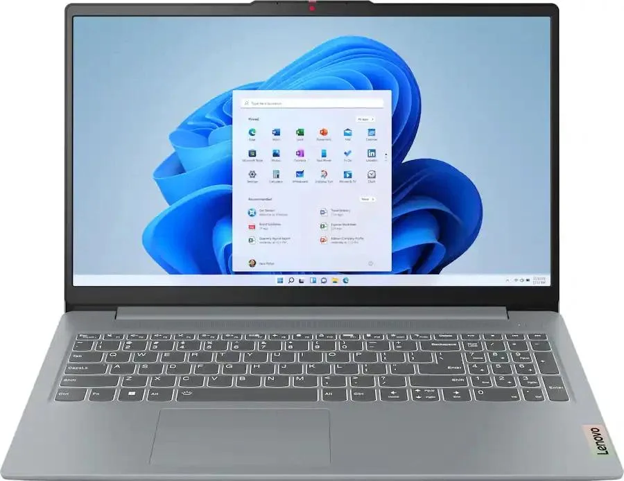 Lenovo Lenovo IdeaPad Slim 3i 15.6" Intel Core 3 N355 2025 8GB 128GB UFS Arctic Grey business laptop — product photo