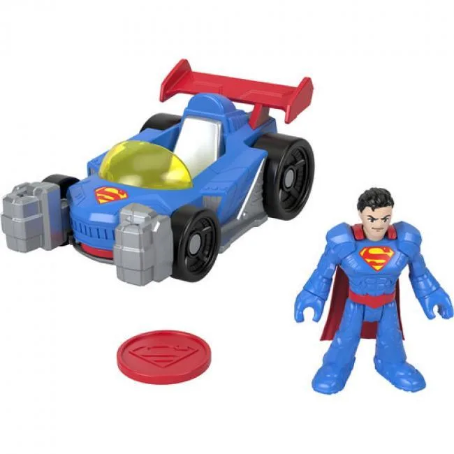 Fisher-Price Fisher-Price Imaginext DC Super Friends Metal Force Supermobile Vehicle with Superman Figure and Launcher — product photo